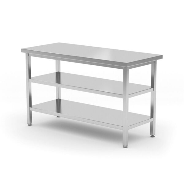Work Table With 2 Shelf