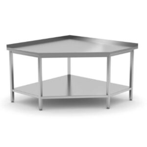 Corner Table With 1 Shelf
