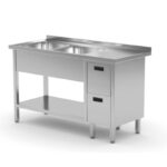 Work Table With 2 Lhs Sink 1 Shelf And 2 Drawers