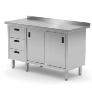 Wall Mounted 2 S Door Base Cabinet With 3 Lhs Drawer