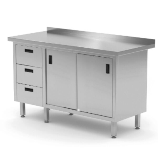 Wall Mounted 2 S Door Base Cabinet With 3 Lhs Drawer