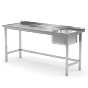Table With Rhs Sink Lhs Chute