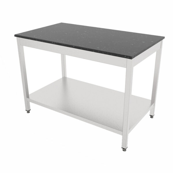 Granite Table With 1 Shelf
