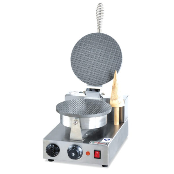 Single Ice Cream Cone Waffle Maker - Round ZU-1