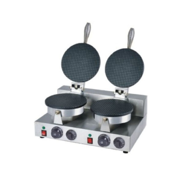 Double Ice Cream Cone Waffle Maker - Round ZU-2