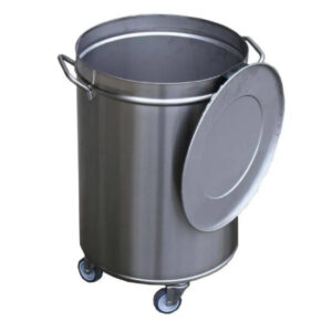 SS Garbage Bin on Wheels