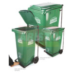 Waste Bin with Wheel and Pedal 120L